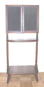 Federal Mahogany Three Panel Folding Fire Screen