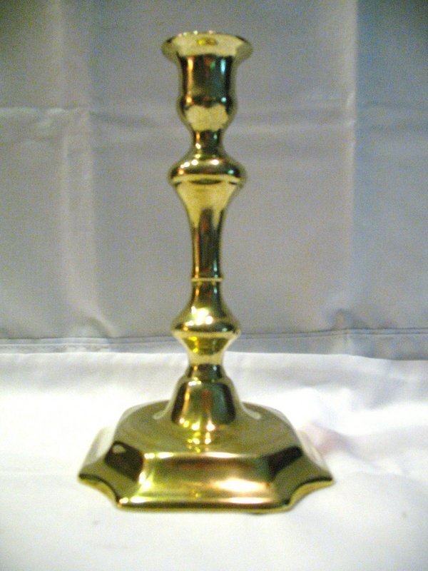 George II Brass Candlesticks