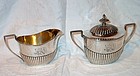 Gorham Sterling Silver Covered Sugar and Creamer