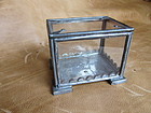 Vintage William Spratling Glass & Tin Box or Reliquary