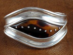 WILLIAM SPRATLING BRACELET SILVER & SHELL 1950's