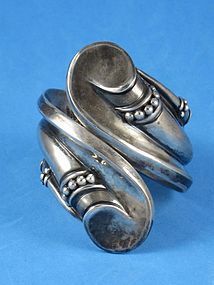 MARGOT DE TAXCO SILVER CLAMPER BRACELET