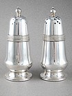 PAIR WILLIAM SPRATLING SILVER SALT & PEPPER CASTERS