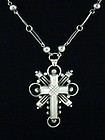 WILLIAM SPRATLING 980 SILVER CROSS NECKLACE 1930'S