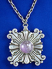 HECTOR AGUILAR VINTAGE AMETHYST & 990 SILVER NECKLACE