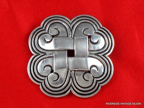 HECTOR AGUILAR VINTAGE 940 SILVER BROOCH