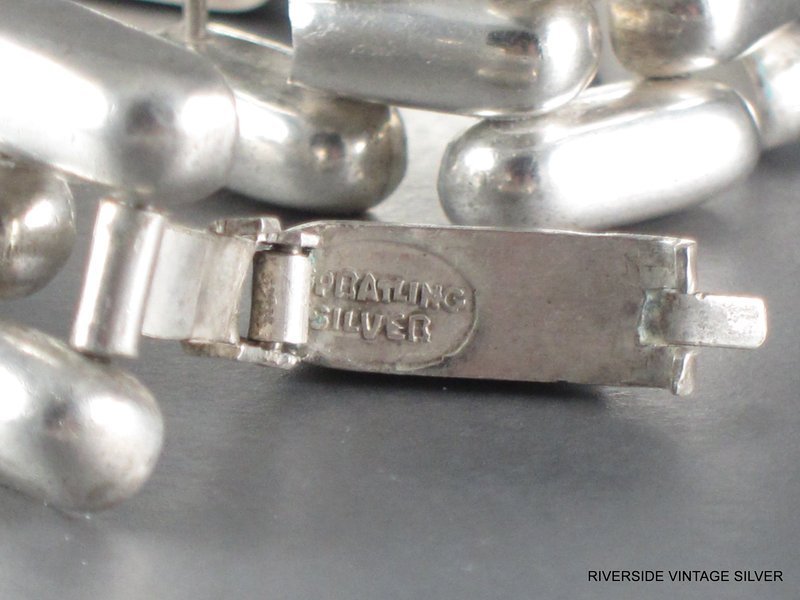 William Spratling Sterling Silver Brick Link Bracelet Vintage 1940's