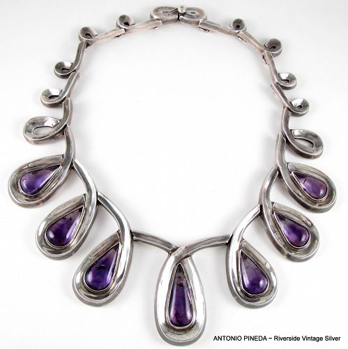 ANTONIO Pineda Necklace Amethyst & 970 Silver