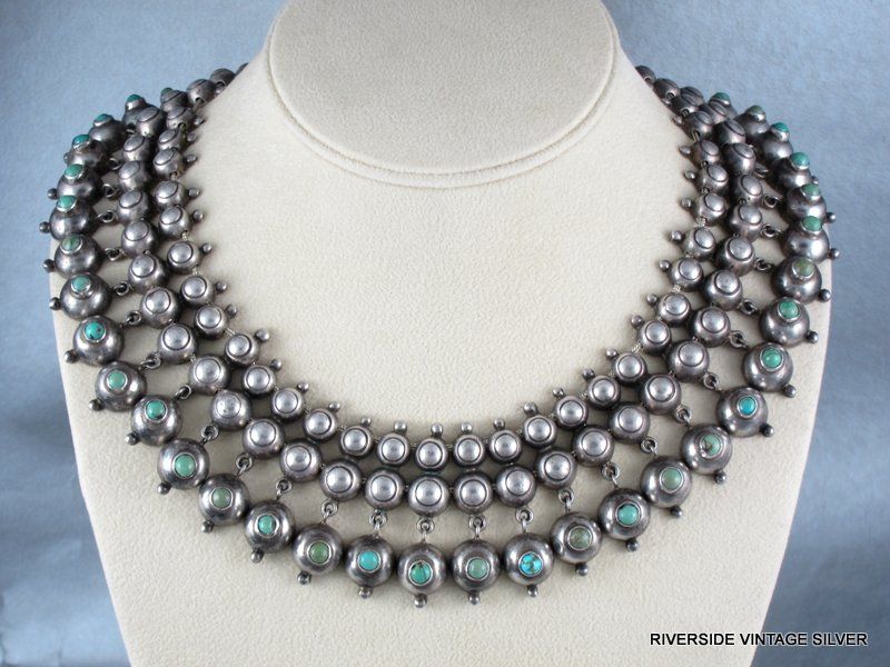 William SPRATLING Necklace - Turquoise & Sterling Silver