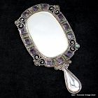 6" MATL Matilde Poulat Jeweled  Mirror