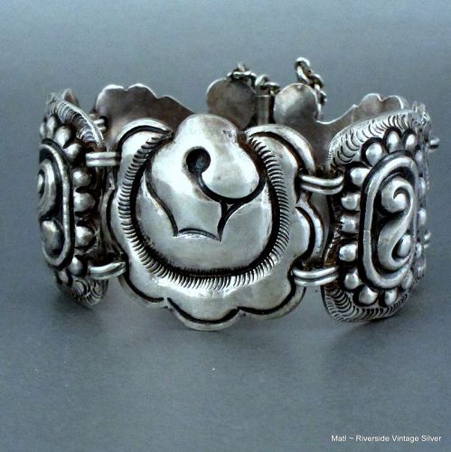 1940's Matilde Poulat ~ Matl ~ Sterling Silver Bracelet