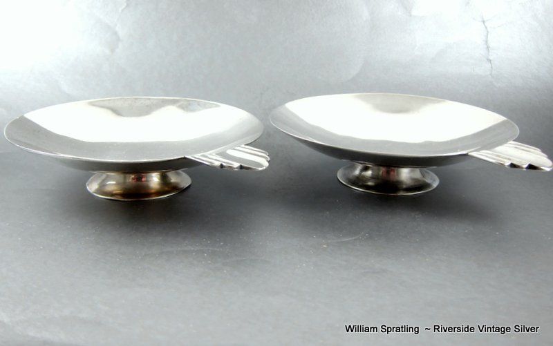 Pair William Spratling De Mexico Ash Trays 1949