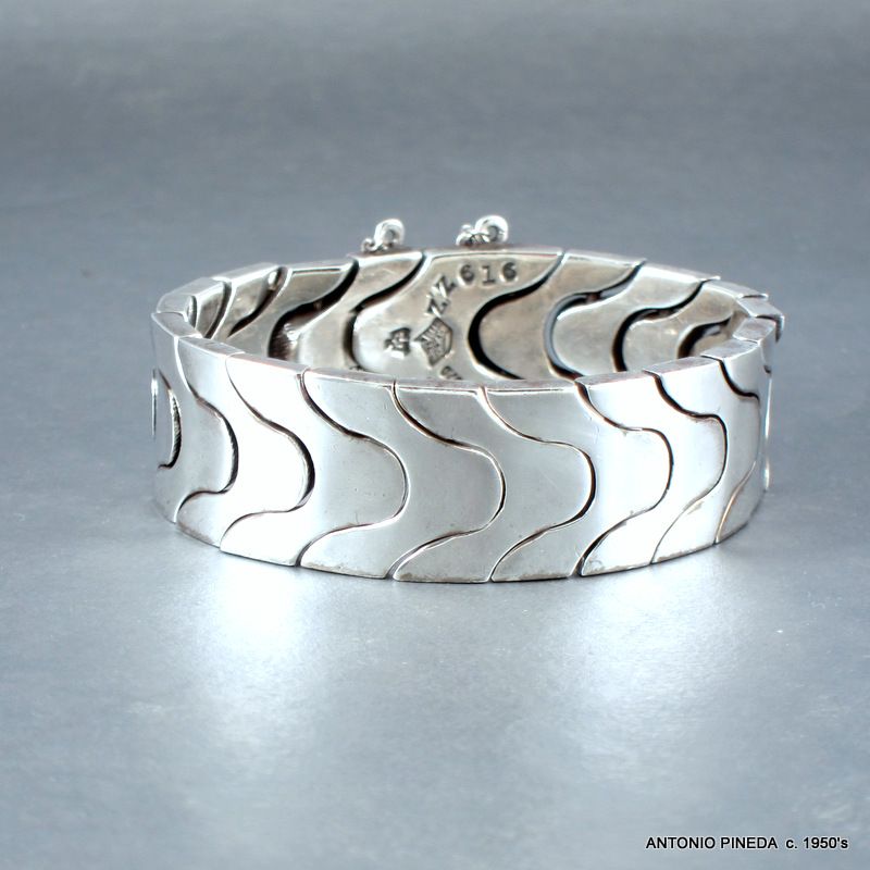 ANTONIO PINEDA  970 Sterling Silver Bracelet c. 1950's