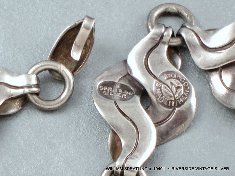 William Spratling Sterling Silver Necklace &amp; Bracelet