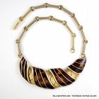 William SPRATLING "COLLAR GOLA" or Croissant Sterling Silver Necklace