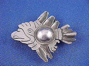 Early William Spratling Sterling Silver Pin