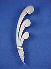 Art Deco ANTONIO PINEDA Mexican Silver Pin 4 3/4"