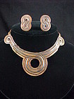 Vintage Victoria Copper Necklace & Earrings