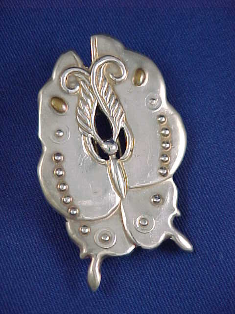 William Spratling Silver &amp; Bronze Butterfly Pin