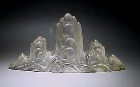 A Glass Brushrest of Qing Dynasty