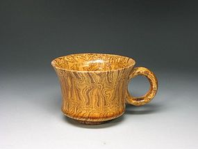 A Charming Marble-Glazed Cup of Tang Dynasty