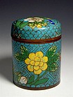 A Nice Cloisonn Enamel Covered Box of Qing Dynasty