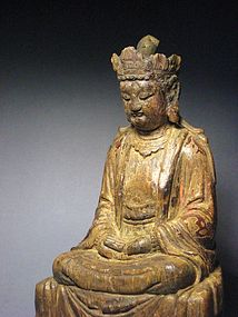 A Decent Wood Bodhisattva of Ming Dynasty