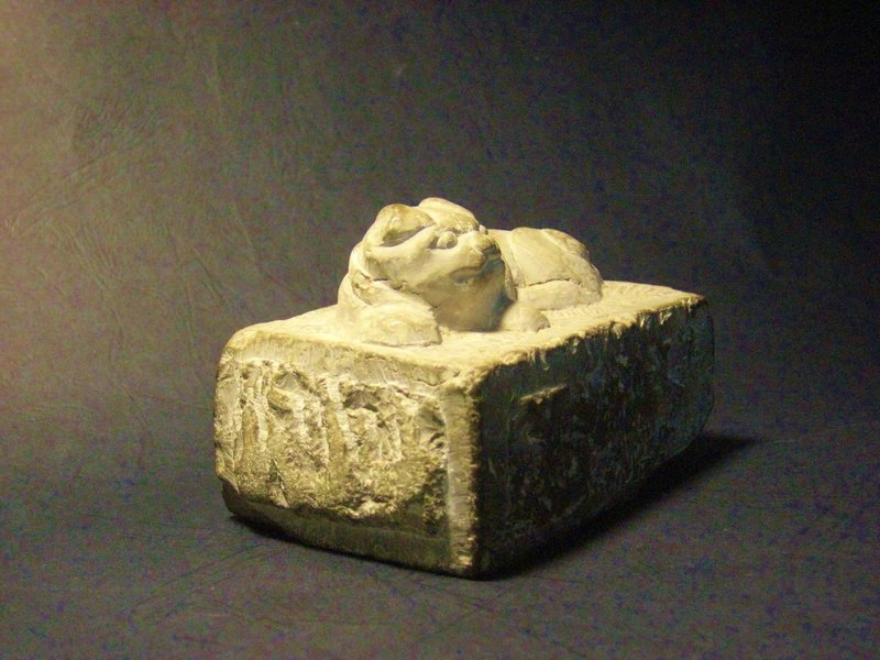 A Lovely Limestone Lion Weight of Five Dynasties