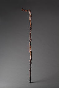A Charming Gnarled Wood Stick of Qing Dynasty