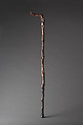 A Charming Gnarled Wood Stick of Qing Dynasty