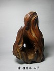 A Rare Sandalwood Mountain Alcove of Qing Dynasty