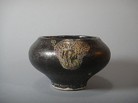 A Black-Glazed Water Coupe of Tang Dynasty