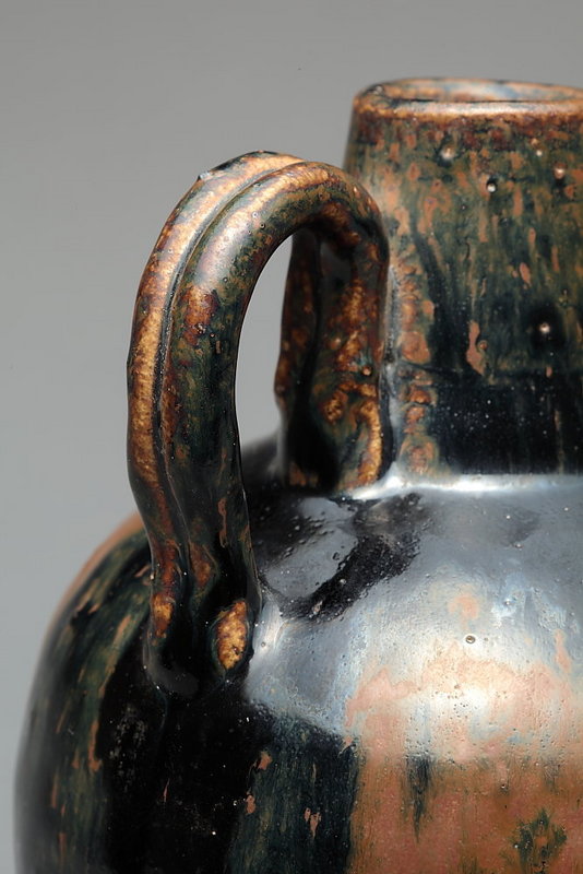 A Decent Cizhou Handled Ewer-Pot of Jin 
Dynasty.