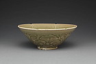 A Big Yaozhou Carved Bowl of Jin Dynasty