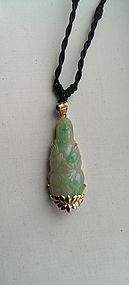 A Beautiful Qing Jadeite Pendant