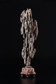 An Old Wood Scholar Rock of Qing Dynasty