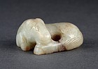 A Nice Houtien Jade Horse of Ming Dynasty