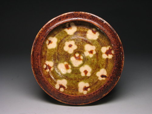 A Beautiful San-Cai Glazed Box of Tang Dynasty