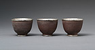Qing Silver Wine Cups
