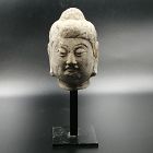 A Granite Head Piece of Tang Dynasty, (AD618-907).