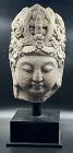 A Beautiful Stone Head of N.Song Dynasty,12th C.