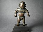 A Small Bronze Figurine of Jin Dynasty (AD 11th-12th )