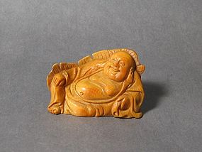 A Minor Ivory Sculpture of Bu-Dai Monk