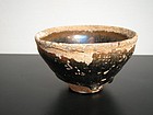 An Excavated Temmoku Bowl from Jian Kiln of 12th C.