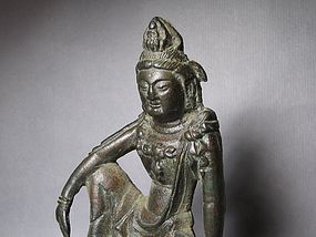 A Rare Bronze Bodhisattva of Song Dynasty
