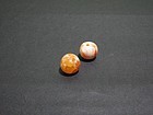 A Pair of Agate Beads of Liao Dynasty(AD907-1125)