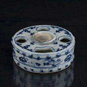 A Unique Blue and White Inkcake Holder of 16th Century.