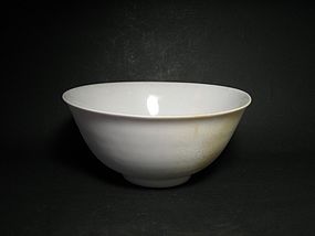 A White-Glazed Bowl of Ming Dynasty(AD1368-1644)
