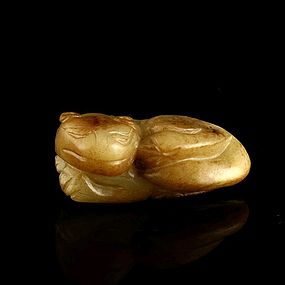 A Charming Pebble Jade Carving