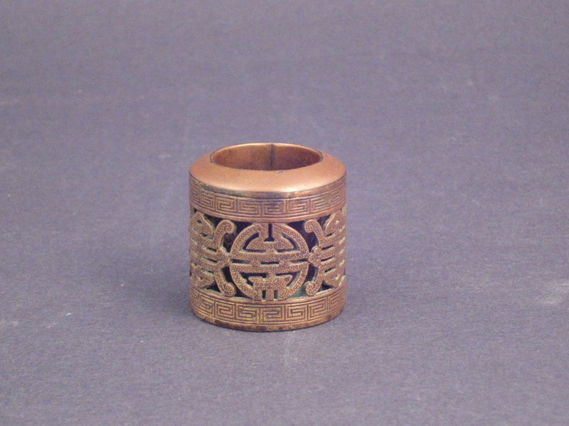 A Unique Gilt Bronze Archer's Ring